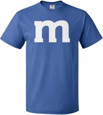 M Team Adult T-Shirt - Easy Cosplay Costume, Perfect for Group or Team Wear
