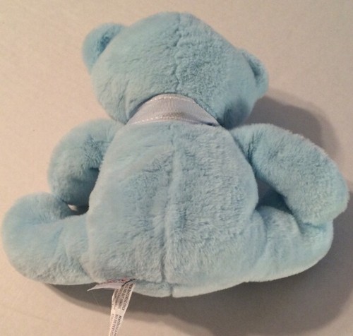 Baby Ganz Light Blue Bear Plush with Rattle 8