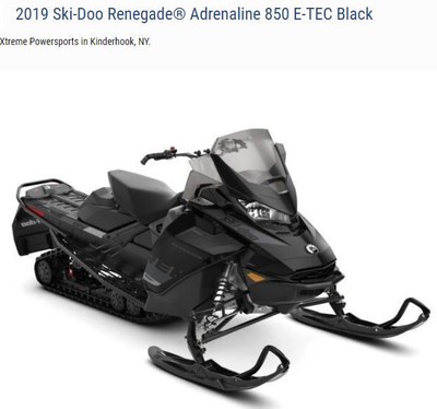 2019 Ski Doo Renegade Adrenaline 850 E-TEC
