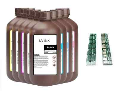 COMPATIBLE MIMAKI UV CURE INK LUS-170 (1,000 ML BOTTLE) + CHIP