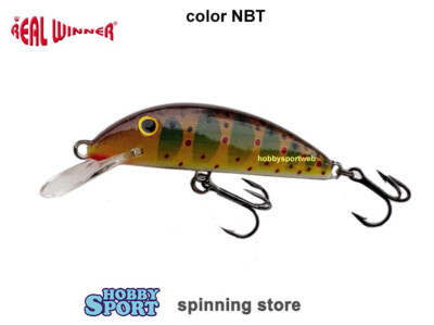 REAL WINNER 10 GR AFFONDANTE COL. A7NBT TROTA FARIO 07 CM SPINNING FIUME LAGO