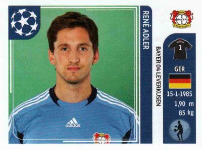 Panini Sticker Champions League 2011/2012 Nr. 312 Rene Adler Bayer 04 Leverkusen