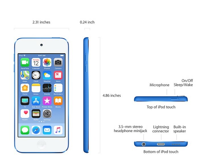 第6世代　iPod touch 128GB Apple iPod Touch 6 6th Generation 128GB A1574 Refurbed to