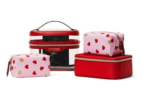 【サイズＭ】エプロンテディ＆TバックセットVictoria's Secret VICTORIA'S SECRET 4 PCS TRAIN CASE LIPSTICK RED MINI HEART