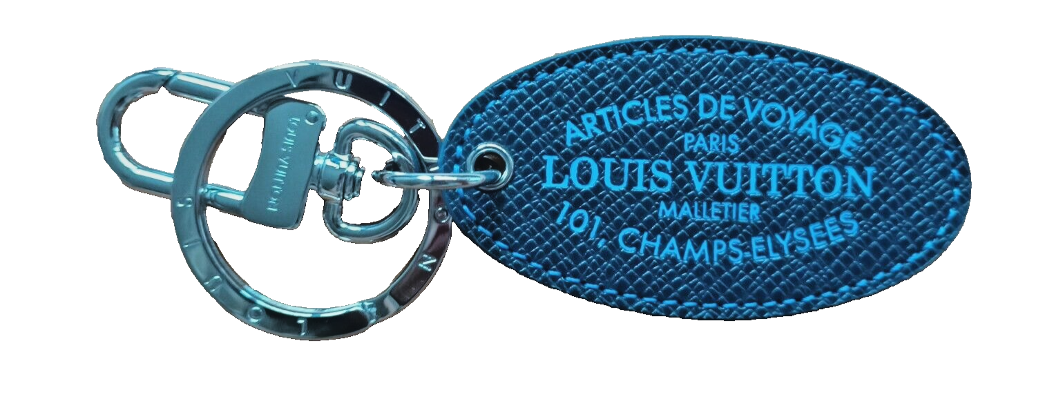 AUTHENTIC LOUIS VUITTON KEYRING AND BAG CHARM TAIGA RP £230