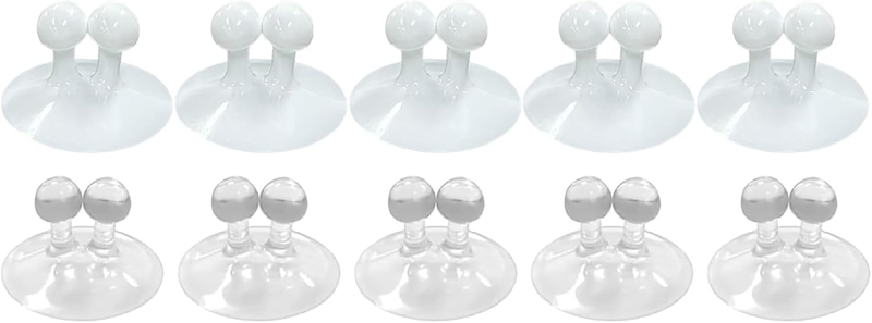 10 Pcs Waterproof Suction Cup Toothbrush Holder for Mirror Wall Mount, Multi-Fun