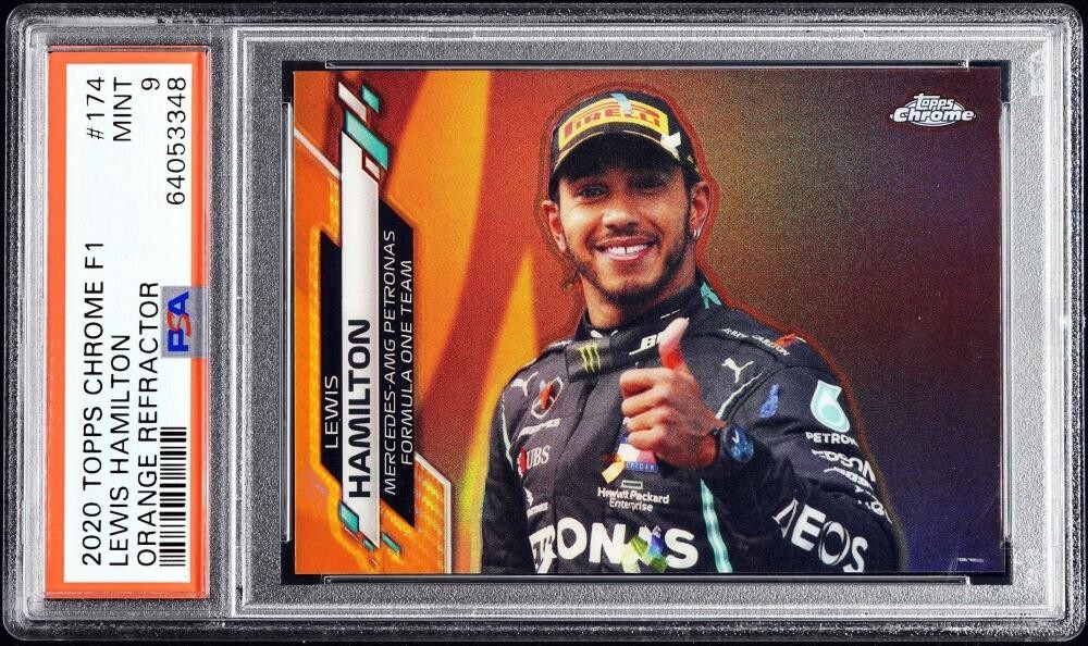 2020 Topps Chrome Formula 1 Lewis Hamilton #174 Orange