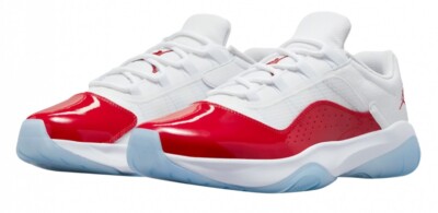Nike Air Jordan 11 CMFT Low Cherry Red White Sneaker DN4180-116 Men’s Size 8-14