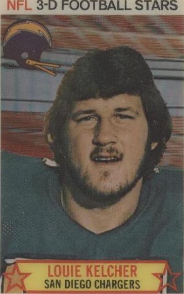1980 Stop 'n Go NFL 3-D Football Stars Louie Kelcher #10