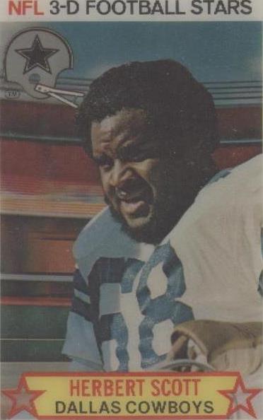1980 Stop 'n Go NFL 3-D Football Stars Herbert Scott #2