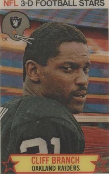 1980 Stop 'n Go NFL 3-D Football Stars Cliff Branch #42