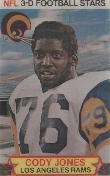 1980 Stop 'n Go NFL 3-D Football Stars Cody Jones #46