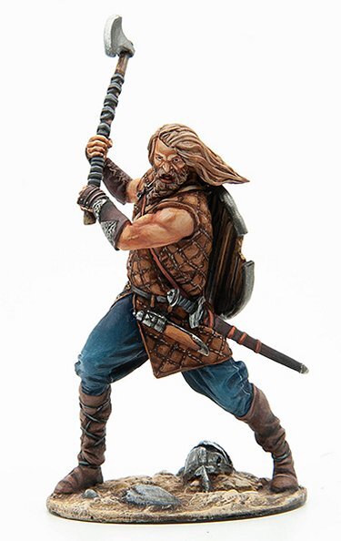 VIK029 Viking Berserker w/Axe First Legion Miniature Toy