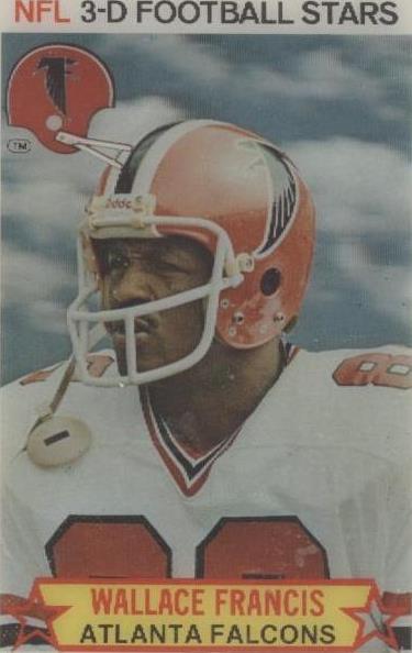 1980 Stop 'n Go NFL 3-D Football Stars Wallace Francis #13