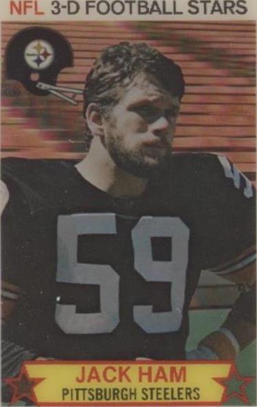 1980 Stop 'n Go NFL 3-D estrellas de fútbol Jack Ham #47