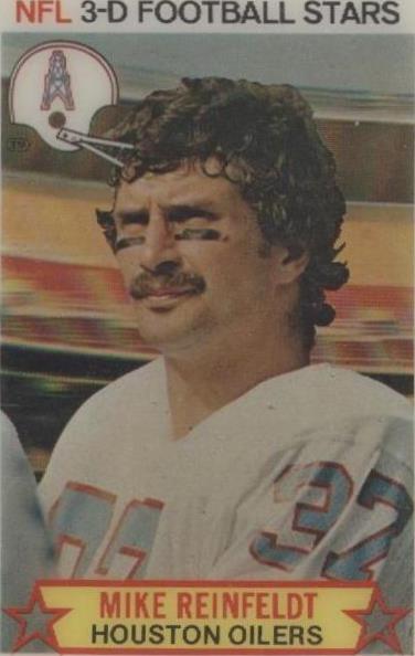 1980 Stop 'n Go NFL 3-D Football Stars Mike Reinfeldt #27