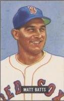 1986 C.C.C. 1951 Bowman Reprints - Matt Batts #129