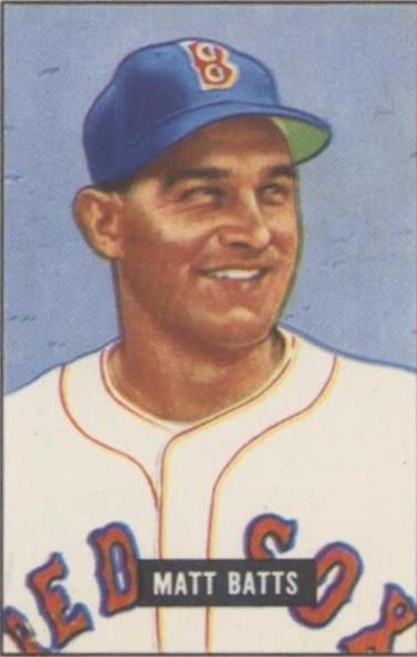 1986 C.C.C. 1951 Bowman Reprints - Matt Batts #129