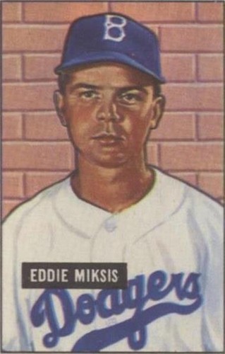 1986 C.C.C. 1951 Bowman Reprints - Eddie Miksis #117