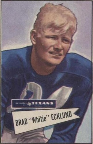 1952 Bowman Brad Ecklund #35