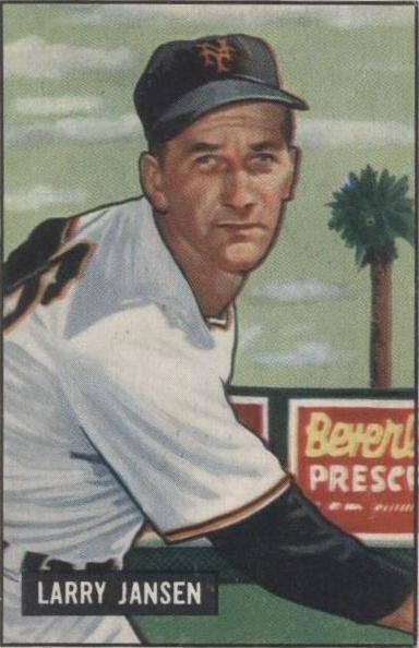 1951 Bowman - Larry Jansen #162