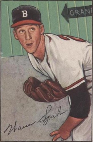 1952 Bowman - Warren Spahn #156
