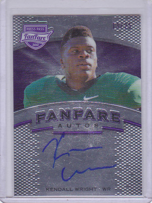 FIELDNOTESスペシャルセット 2012 Press Pass Fanfare Purple #FFKW Kendall Wright Auto 13