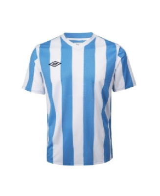 Blue white striped soccer jersey cheap