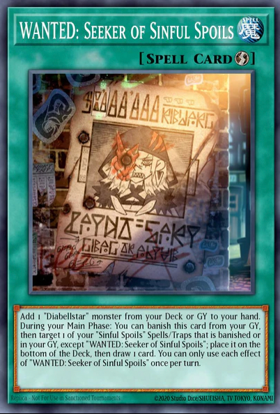 WANTED: Seeker of Sinful Spoils RA03-EN074- Ultimate Rare