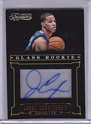 2012-13 Timeless Treasures #187 Jared Cunningham Auto RC Rookie 180/499. rookie card picture