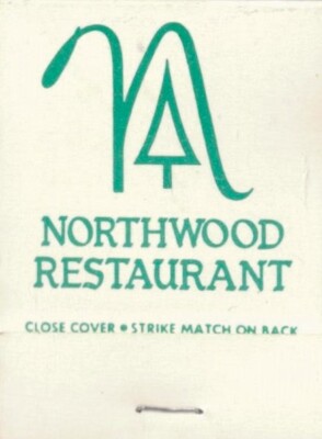 N-NORTHOOD RESTAURANT-MONTE RIO,CALIF.-MATCHBOOK-ONE 1/2 INCHES WIDTH