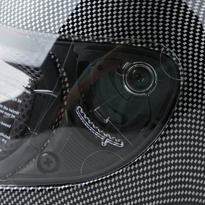 New Adult Carbon Fiber Flip Up Full Face Motorcycle Helmet Street Bike S~XL