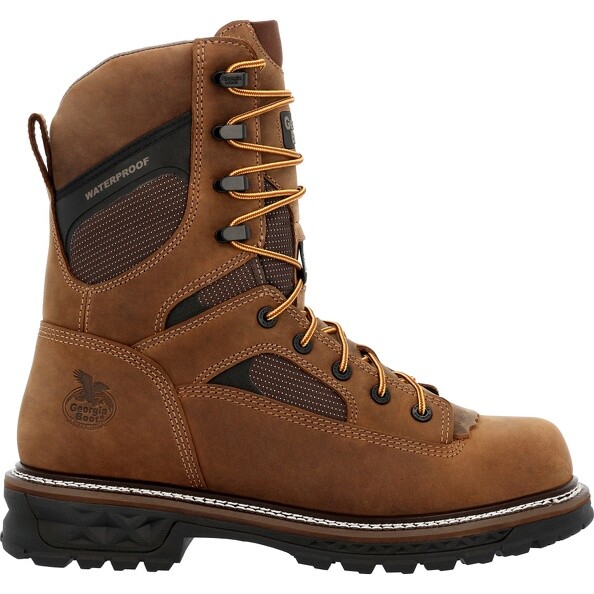 Pre-owned Georgia Boot Ltx Logger Waterproof Work Boot Gb00668 In Brown