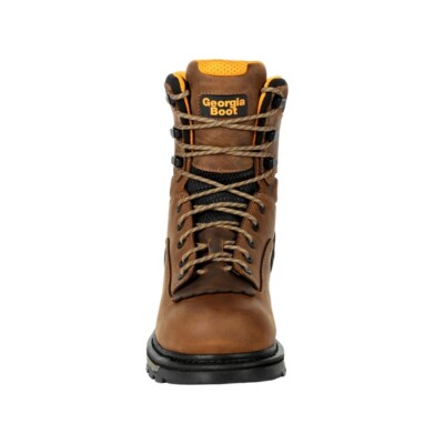 Pre-owned Georgia Boot Mens Carbo-tec Ltx Waterproof Work Boot Gb00392 In Brown And Black