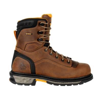 Pre-owned Georgia Boot Mens Carbo-tec Ltx Waterproof Work Boot Gb00392 In Brown And Black