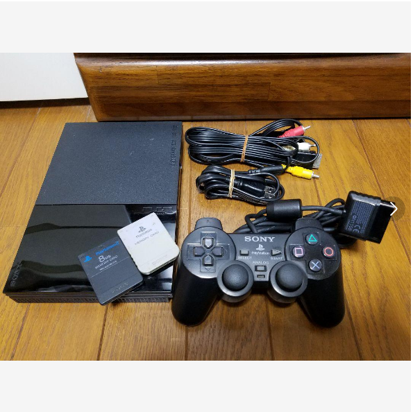 Sony PlayStation2 PS2 SCPH-90000 Black Slim Console Japanese
