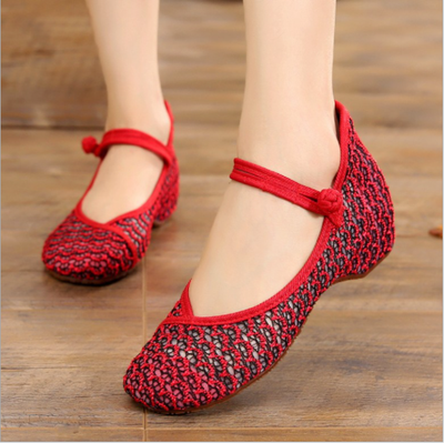 Ladies Flat Shoes Embroidered Shoes Mary Jane Flat Non Slip