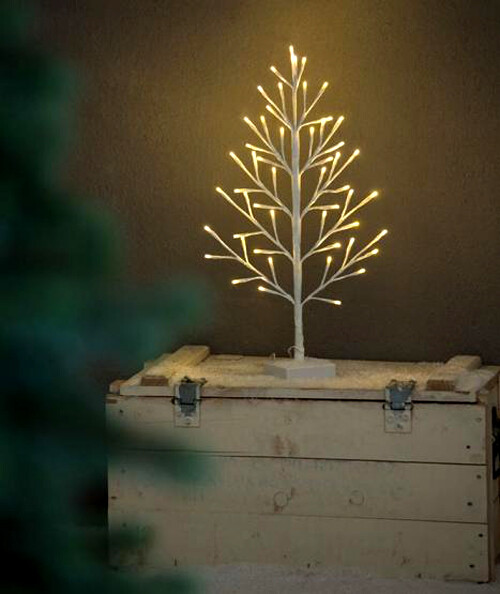 Fensterbaum WeiÃ 45 Cm 36 LedÂ´S WarmweiÃ/KaltweiÃ 86181 Weihnachten Lichtzweige