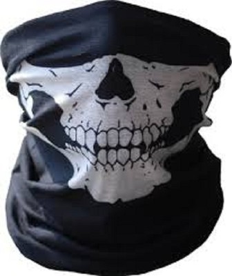 Black Biker Seamless Skull USMC Face Tube Mask COD GHOST Cold Gear Warm