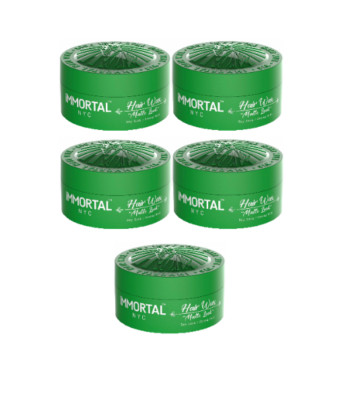 Immortal NYC Hair Wax Zero Shine / Strong Hold  150ml ( 5 Pack  ) | Matte Look
