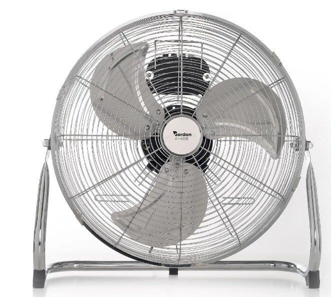 Ventilatore In Acciaio Da Terra 100 3 Pale 50cm Cromo