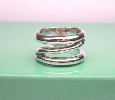 RETIRED TIFFANY & CO STERLING SILVER 925 WIDE ZIG ZAG BAND RETIRED TIFFANY & CO STERLING SILVER 925 WIDE ZIG ZAG BAND