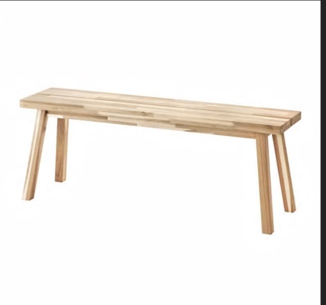 Wooden Bench Seat Ikea (Skogsta) in Richmond, London Gumtree
