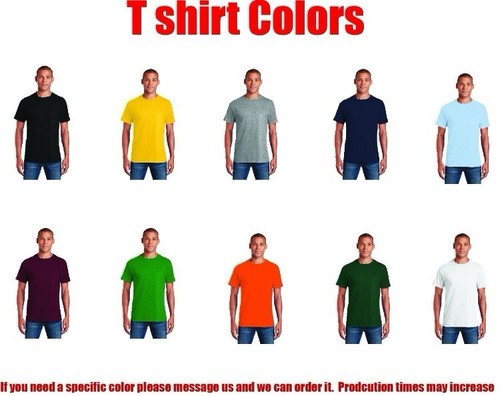 Pre-owned Gildan 24 Custom Screen Printed Shirts 1 Color 1 Location Front Or Back In Any
