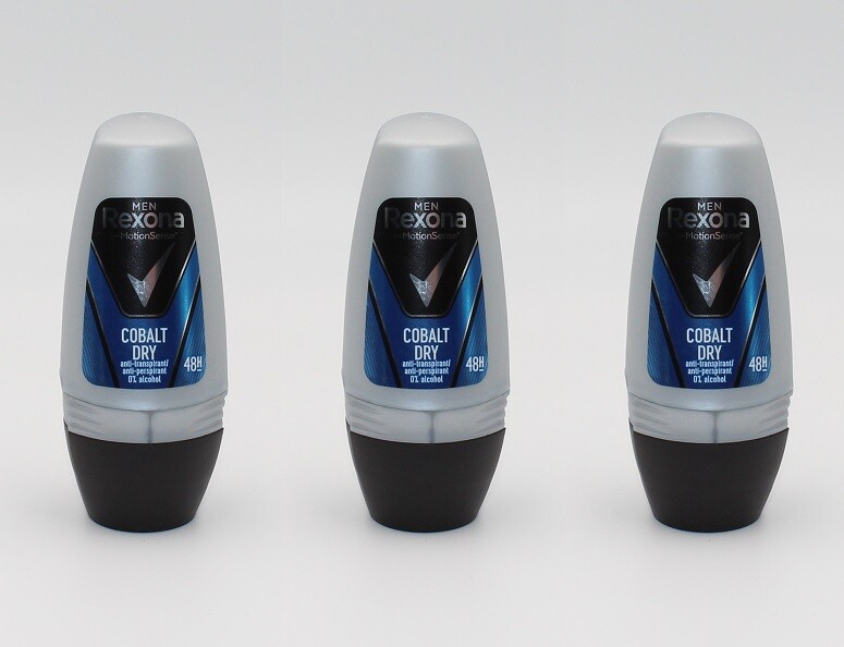3x Rexona Men Cobalt Deo Roll-on, 3x50ml EAN50096954