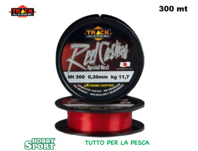FILO RED CASTING TRACK LINE 300 MT DIAM. 0,30 MM SURFCASTING - FONDO