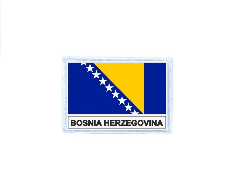 Ecusson Patch Badge Imprime Drapeau Bih Bosnie Herzegovine