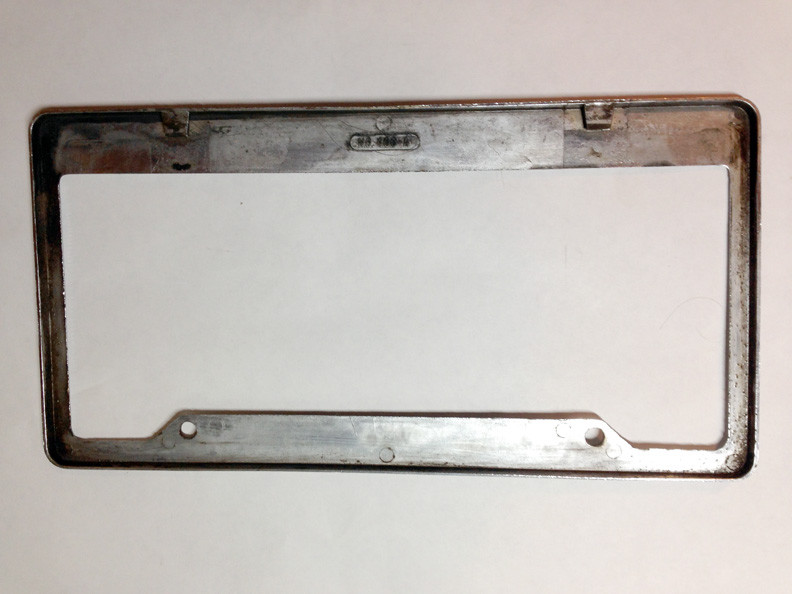 1966-67 Vintage Hollywood CA Brucks Oldsmobile License Plate Frame