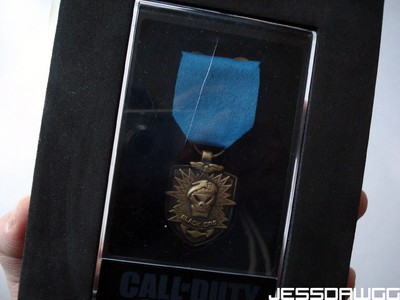 Medal with case of Black Ops Metal Call of Duty video game exclusive