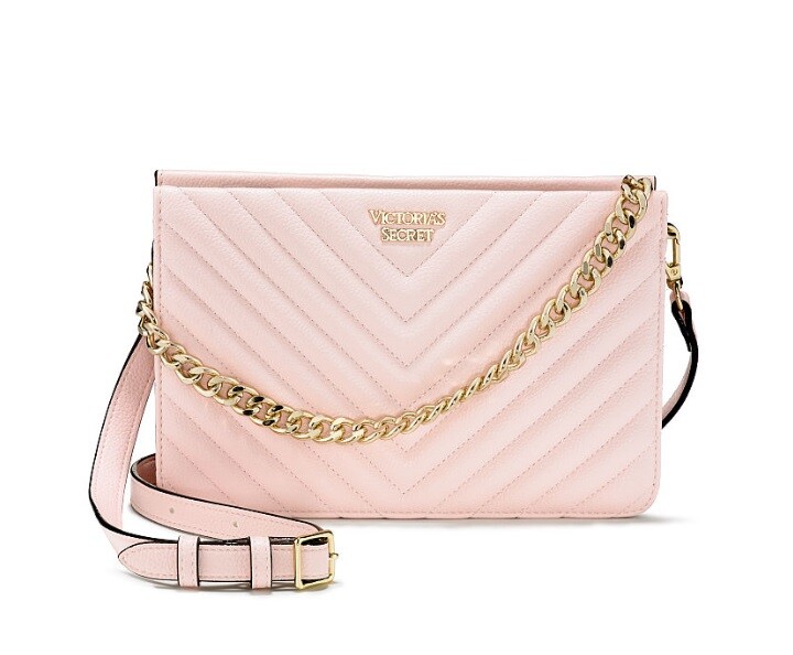 Victoria's Secret VS Pink Pebbled V-Quilt 24/7 Crossbody Bag Victoria's Secret VS Pink Pebbled V-Quilt 24/7 Crossbody Bag